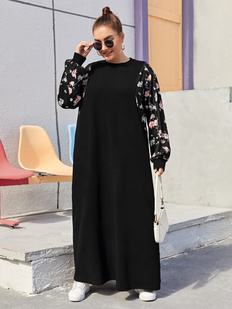 فستان مزخرف بالزهور
