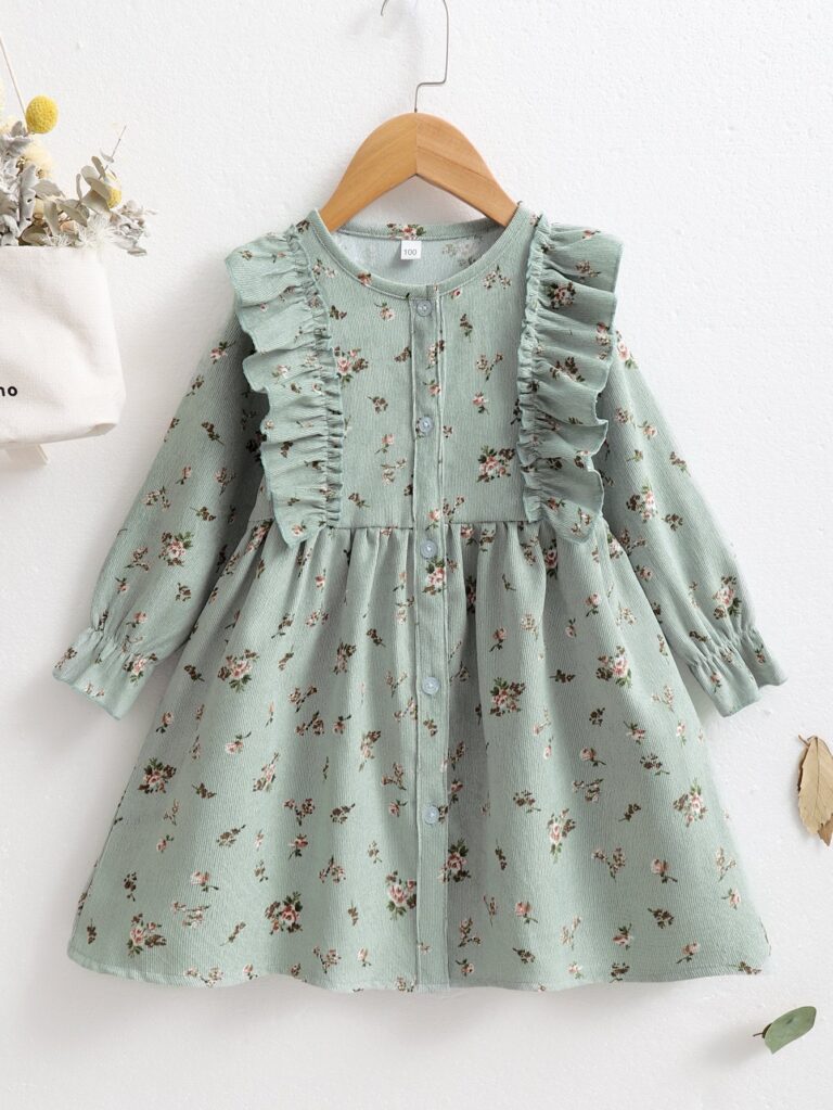SHEIN Kids EVRYDAY فستان قصير من