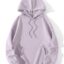 SHEIN EZwear هودي بجيب الكنغر وأكتاف منسدلة