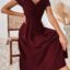 لا اروع Burgundy ستان مميز ولون