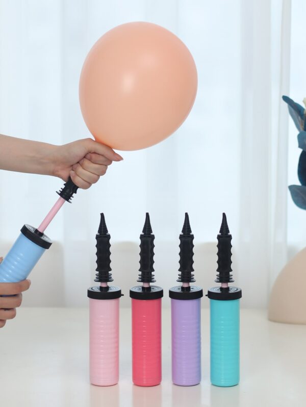 منفاخ بالونات   يدوي بلاستيكي للحفلات PINK