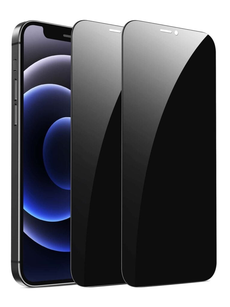 قطعتان من واقي الشاشة بتغطية كاملة مضادة للتجسس IPHONE 12MINI