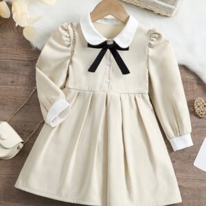(5Y) SHEIN Kids KDOMO فستان للفتيات الصغيرات من