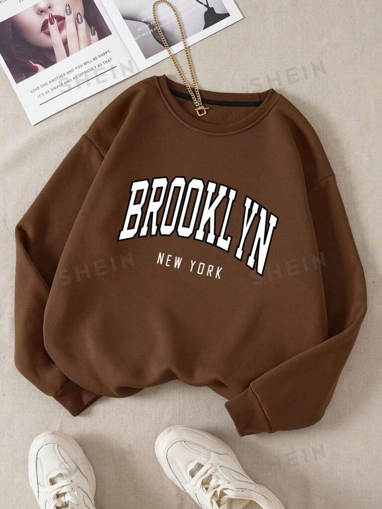 SHEIN Qutie سويت شيرت مبطن حراريًا من