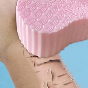 قطعة إسفنجة تنظيف وردية، منشفة فرك تقشير، إسفنجة تنظيف غير مؤلمة ثلاثية الأبعاد، يمكن للأطفال إزالة التلوث غير مؤلم