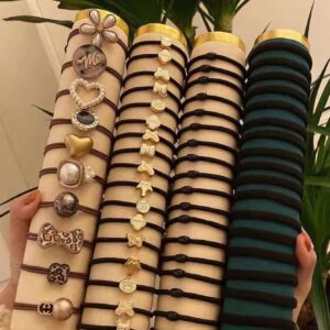 60 قطعة من ربطات الشعر النسائية ذات الطراز الكوري ذات الألوان المختلطة مناسبة للاستخدام اليومي