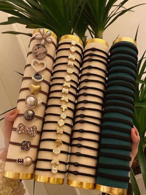 60 قطعة من ربطات الشعر النسائية ذات الطراز الكوري ذات الألوان المختلطة مناسبة للاستخدام اليومي