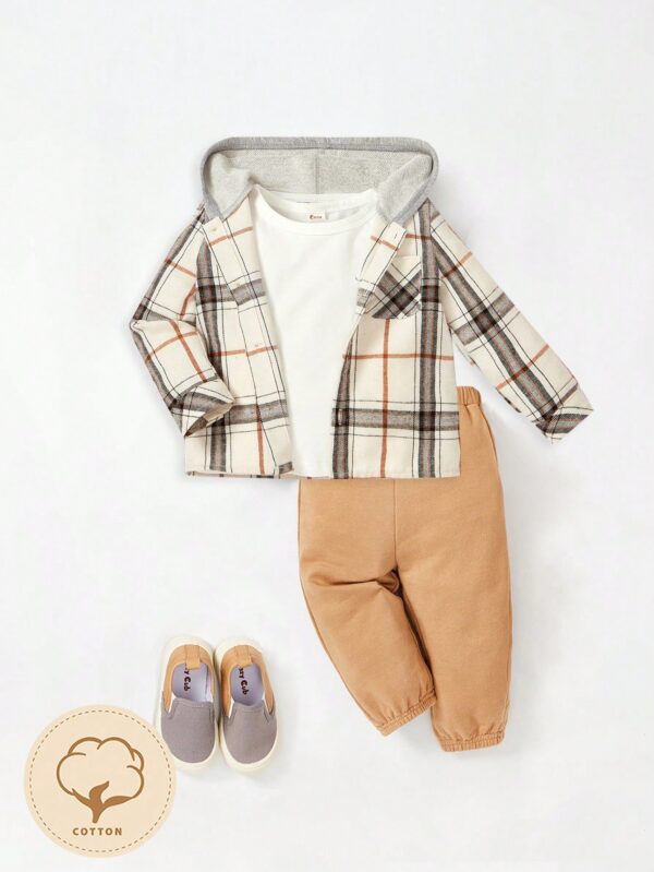 (2-3Y) Cozy Cub Baby Boys طقم تي شيرت وقميص وسترة من