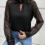 SHEIN Frenchy بلوزة كاجوال باكمام شيفون من
