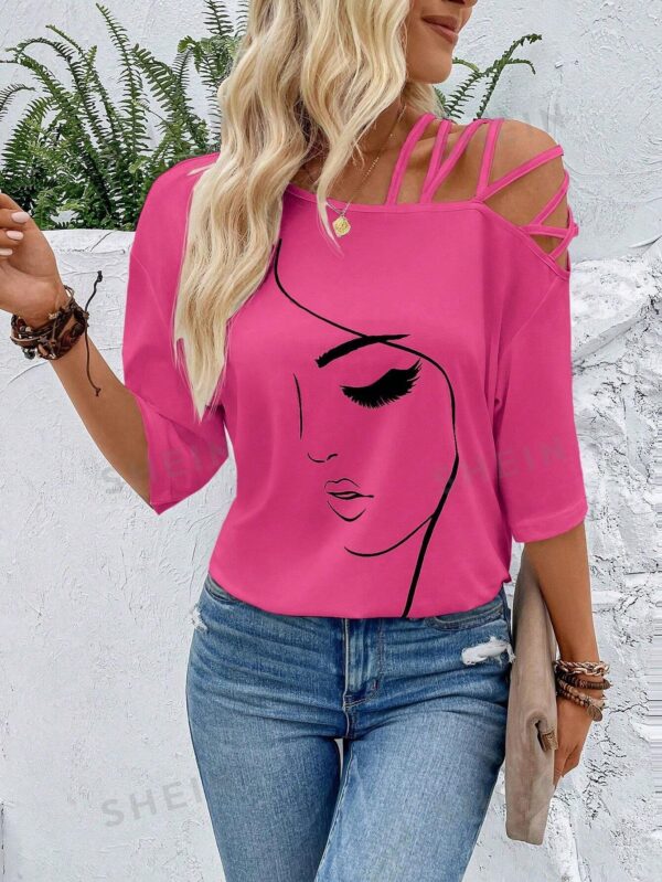 SHEIN LUNE Figure T-SHIRT