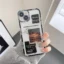 غطاء شفاف بنقشة الصحف لجهاز iphone 11