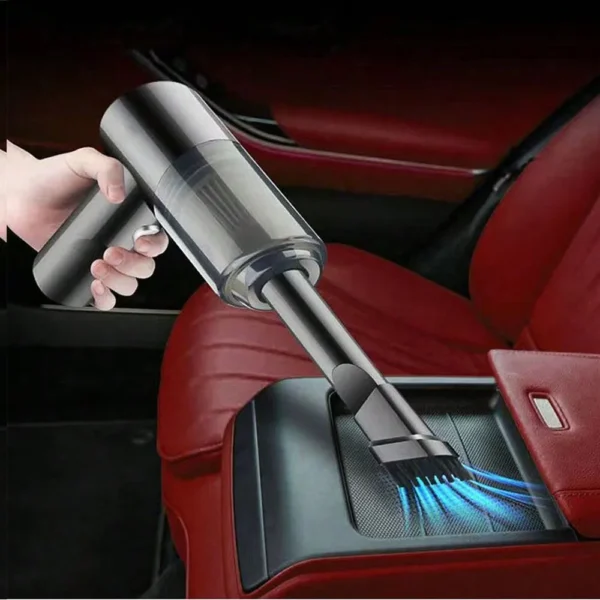 مكنسة كهربائية مدمجة 3 في 1 مع شفط ونفخ، مكنسة صغيرة للسيارة والمنزل، تعمل بشحن USB.